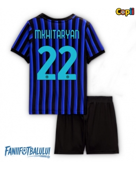 Inter Milan Henrikh Mkhitaryan #22 Echipament de Fotbal Replică 2025-26 Copii Acasa (+ Șorturi)